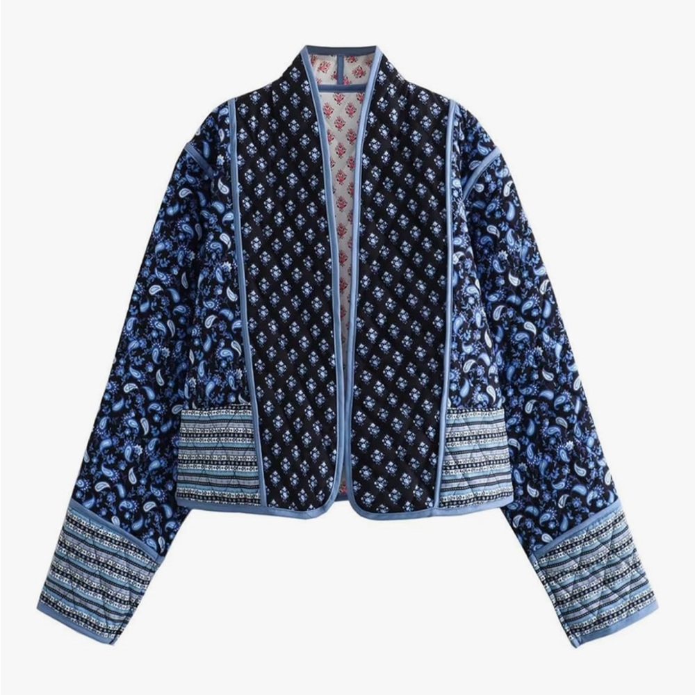 Reversible Quilted Puffer Blazer